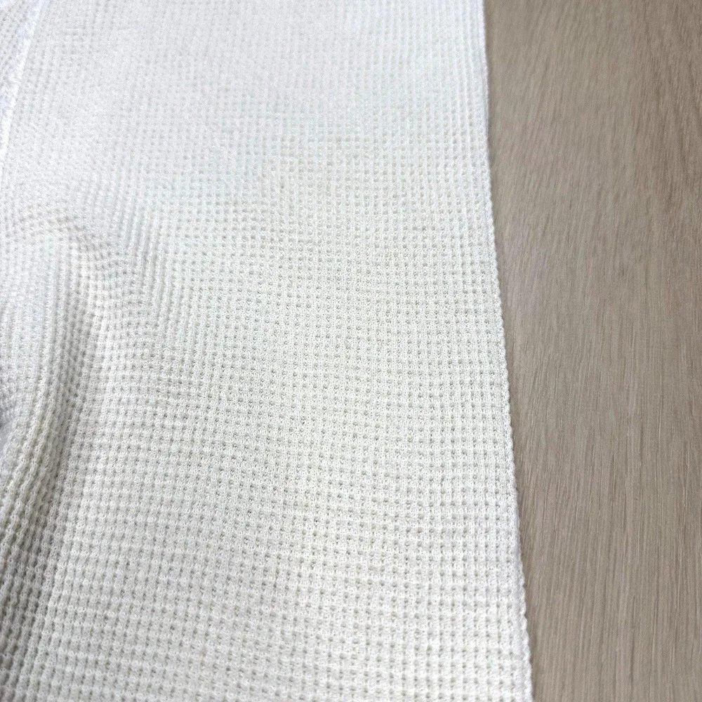 VTG Fruit of the Loom Thermal Long Johns Mens L 38-40 White Waffle Knit USA Made